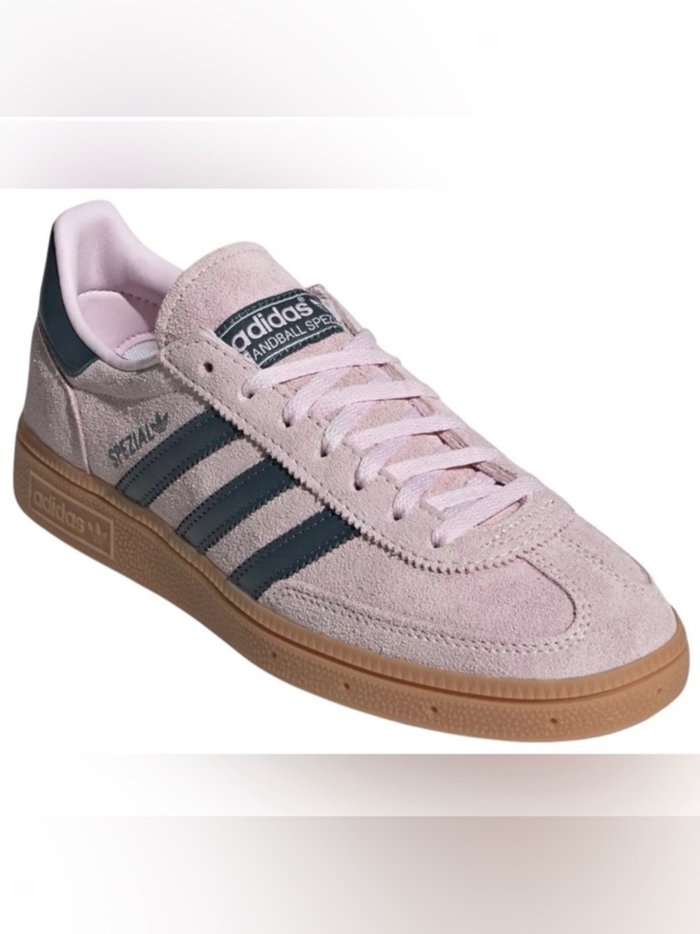 adidas Handball Spezial W Pink Suede Gum Sole Sneakers IF6561 NWT - Picture 2 of 8